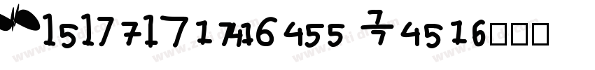 DigitalNumbers Regu字体转换